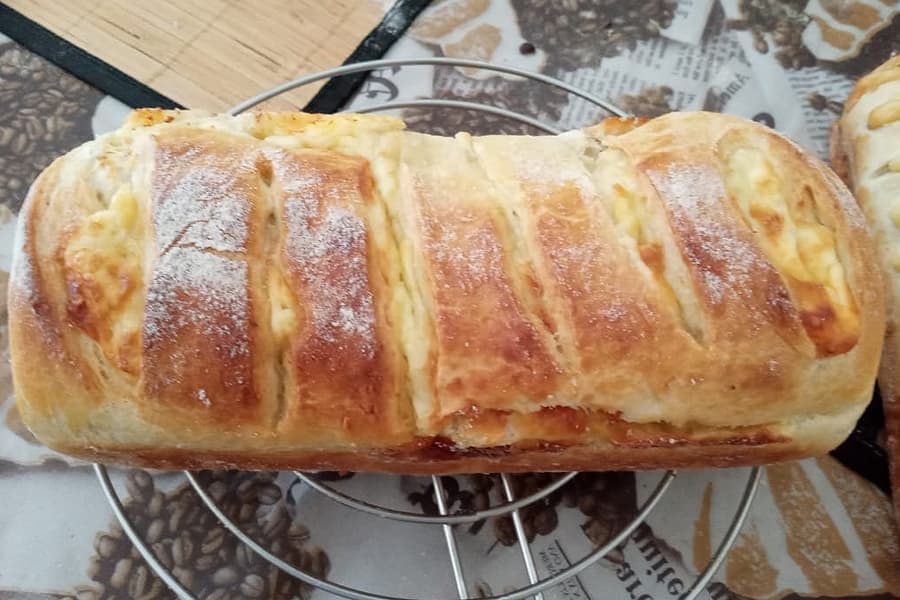 Pao De Batata Doce Com Queijo Meia Cura